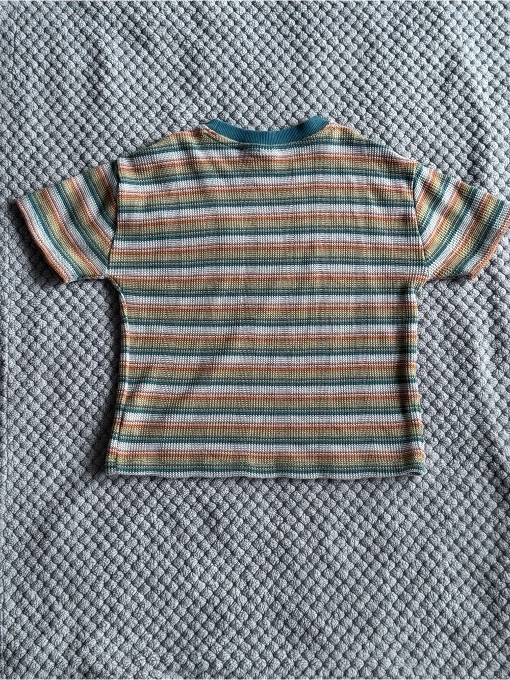 Old Navy Boy Striped Pocket Tee in Teal and Multi-Color Shirt 4T